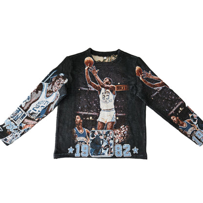 Jordan 1982 UNC Vintage Tapestry Sweater