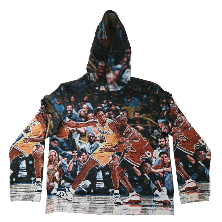 Jordan Guarding Kobe Tapestry Hoodie