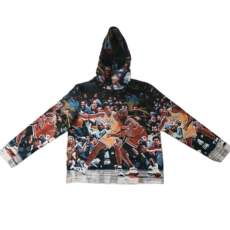 Jordan Guarding Kobe Tapestry Hoodie