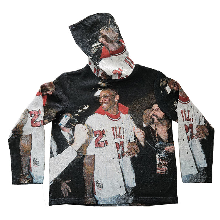 Kobe Bulls Jersey Tapestry Hoodie