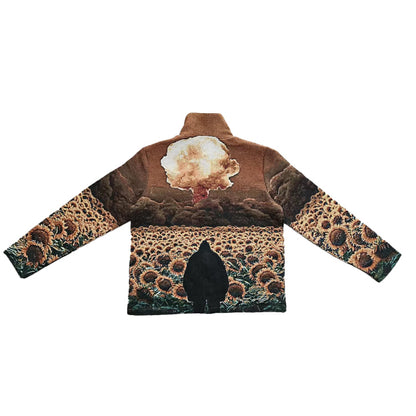 Sunflower and Explosion Tapestry Jacket