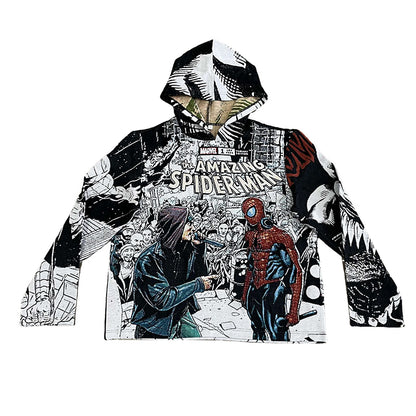 The Amazing Spider Man And Venom Tapestry Hoodie