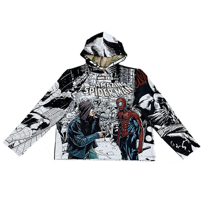 The Amazing Spider Man And Venom Tapestry Hoodie