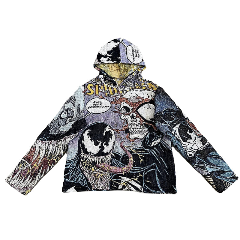 The Amazing Spider Man VS Venom Tapestry Hoodie