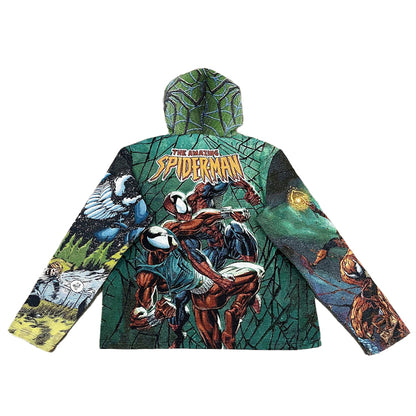 The Green Amazing Spider Man Tapestry Hoodie