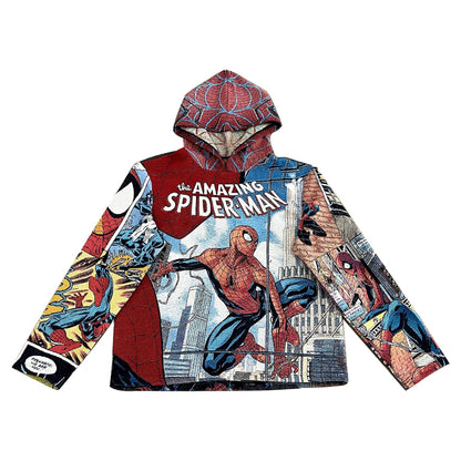 The Red Amazing Spider Man Tapestry Hoodie